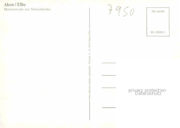 Aken Elbe Meisterstrasse und Nikolaikirche – Bild 2
