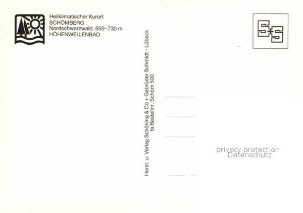 Schoemberg Schwarzwald Höhenwellenbad Heilklimatischer Kurort – Bild 2
