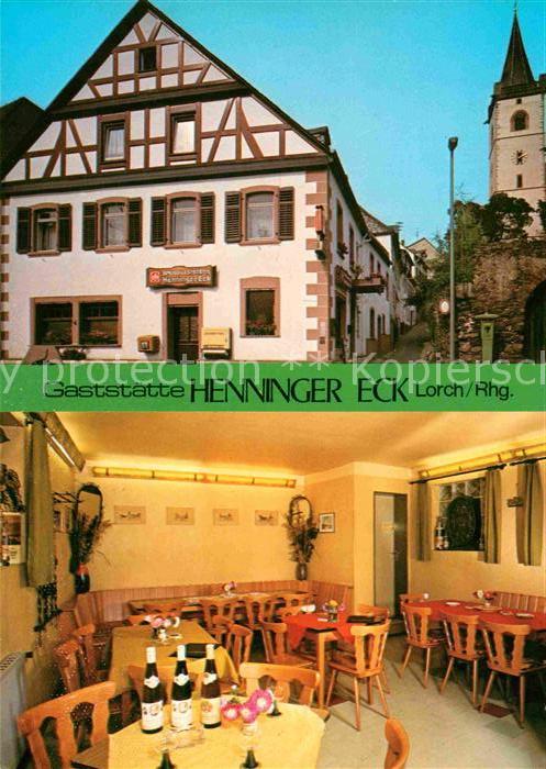 Lorch Rheingau Gaststätte Henninger Eck