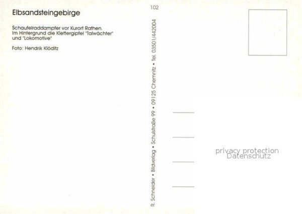 Rathen Saechsische Schweiz Schaufelraddampfer Klettergipfel Talwäc – Bild 2