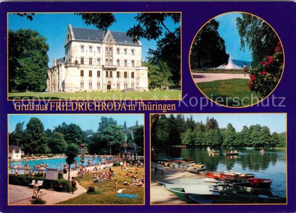 Friedrichroda Schloss Reinhardsbrunn Puschkinpark Sch