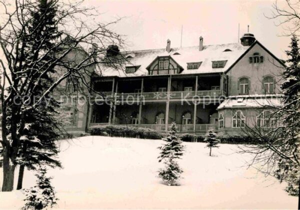 Coswig Sachsen Heilstätte Bruno Siegel Heim im Winter