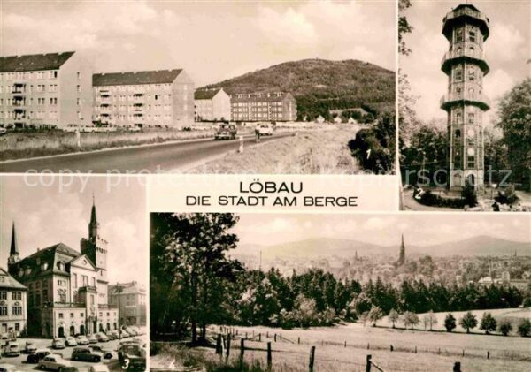 Loebau Sachsen Südvorstadt Löbauer Berg Aussichtsturm