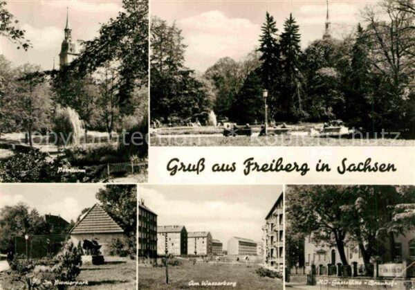 Freiberg Sachsen Petriturm HO Gaststätte Brauhof Am Wess