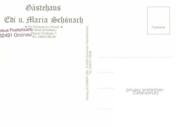 Grainau Gästehaus Edi und Maria Schönach Alpenb – Bild 2