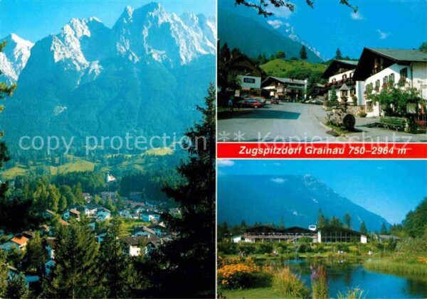 Grainau Teilansichten Zugspitzdorf Wettersteing