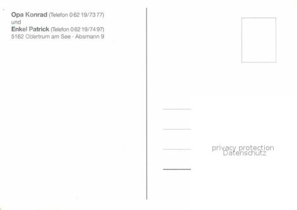 Obertrum See Opa Konrad und Enkel Patrick Musikanten – Bild 2