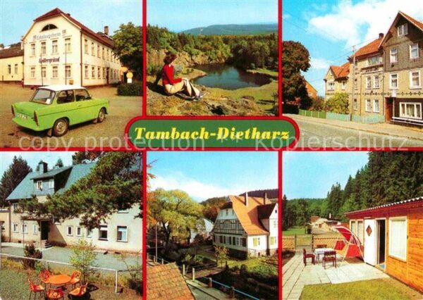 Tambach-Dietharz FDGB Erholungsheim Spittergrund Trabbi