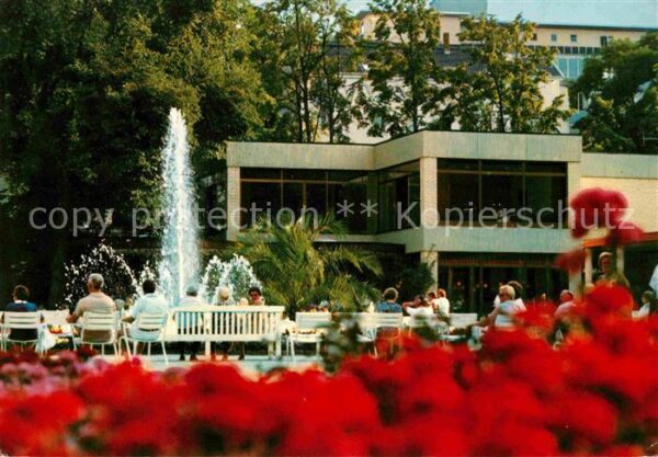 Bad Neuenahr-Ahrweiler Kurpark Restaurant Terrasse Springbrunn