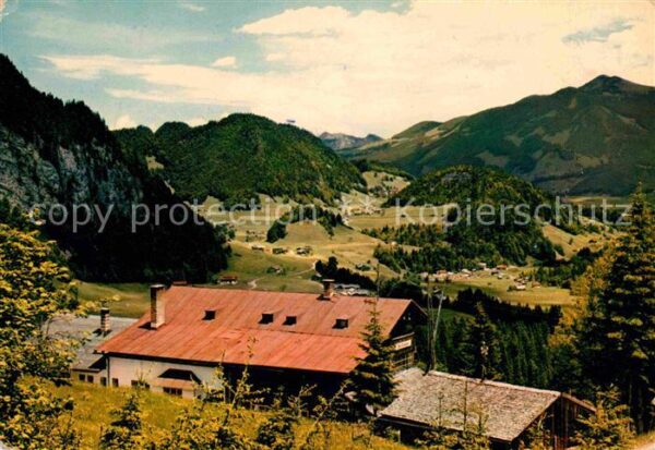 Tiefenbach Oberstdorf Alpengasthof Sesselalpe Panorama Allgäu
