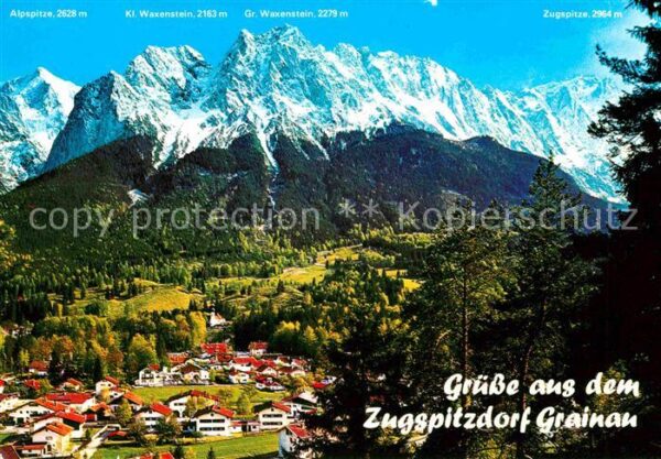 Grainau Panorama Zugspitzdorf Bergkulisse Wette