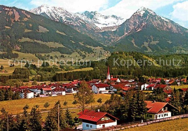 Fischen Allgaeu mit Entschenkopf Nebelhorn Rubihorn All