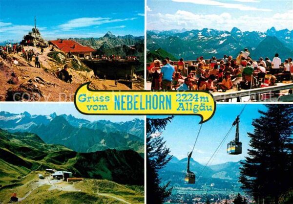 Nebelhorn Gipfelkreuz Berggaststätte Bergbahn Alp