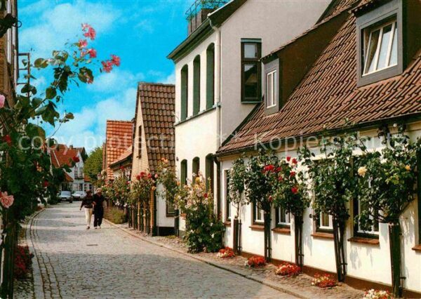 Schleswig Schlei Süderholmstrasse in der alten Fischersi