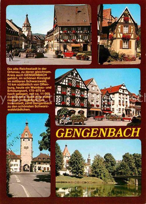 Gengenbach Teilansichten Altstadt Fachwerkhäuser M