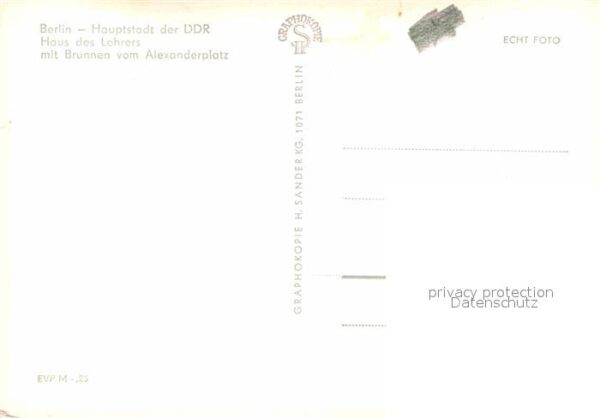 Berlin Haus des Lehrers Brunnen Alexanderplatz – Bild 2