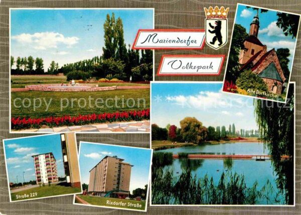 Mariendorf Berlin Mariendorfer Volkspark See Alte Dorfkir