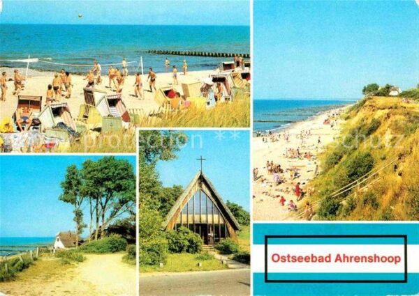 Ahrenshoop Ostseebad Strand Steilküste Kirche