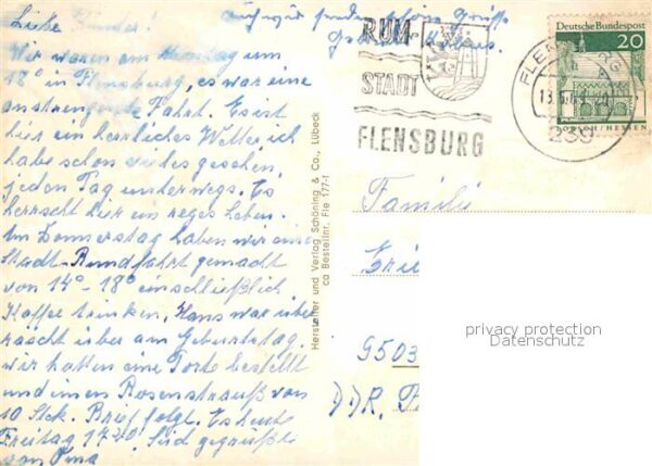 Flensburg Hafen Nordertor Kirche Wasserschloss Fl – Bild 2