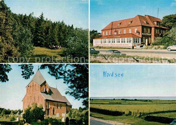 Schobuell Husum Strandhotel Friesenheim Kirche Waldpart