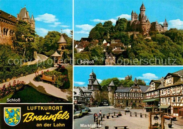 Braunfels Schloss Marktplatz Fachwerkhäuser