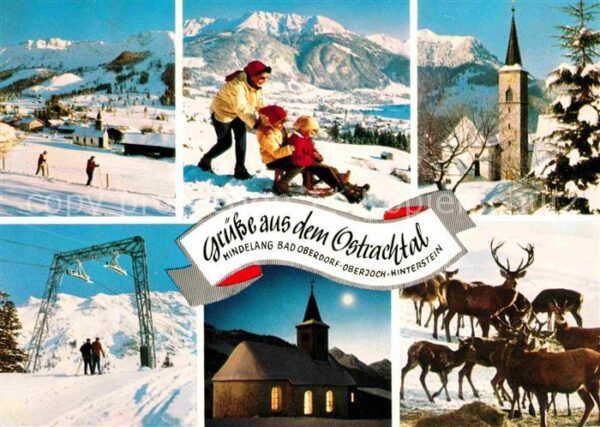 Oberjoch Wintersportplatz Schlittenfahren Kirche