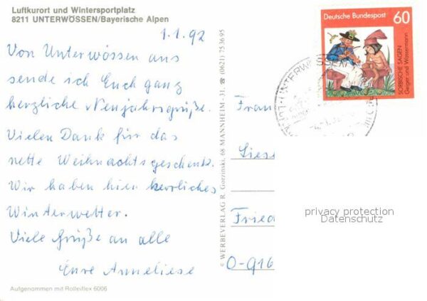 Unterwoessen Teilansichten Luftkurort Wintersportpla – Bild 2