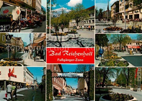 Bad Reichenhall Fussgängerzone Ludwig und Salzburgerstr