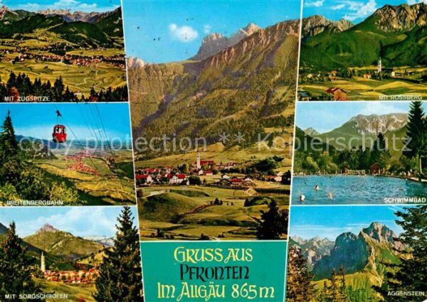 Pfronten Panorama Zugspitze Wettersteingebirge B