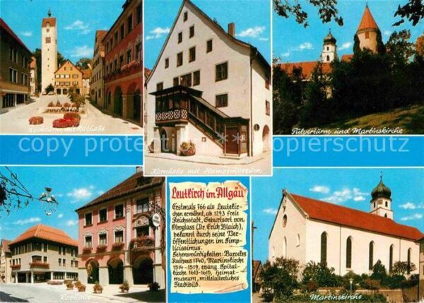 Leutkirch Bocktürme Rathaus Kornhaus Heimatmuseum