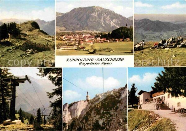 Ruhpolding Panorama mit Rauschberg Chiemgauer Alpe