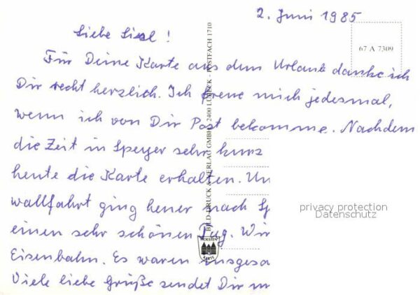 Speyer Rhein Dom Blick vom Altpörtel – Bild 2