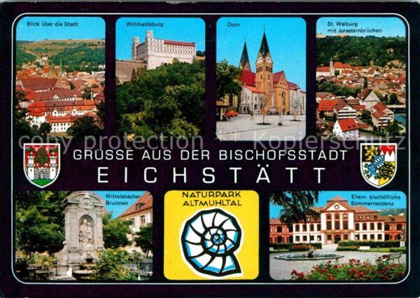 Eichstaett Oberbayern Bischofsstadt Willibaldsburg Dom St Wal
