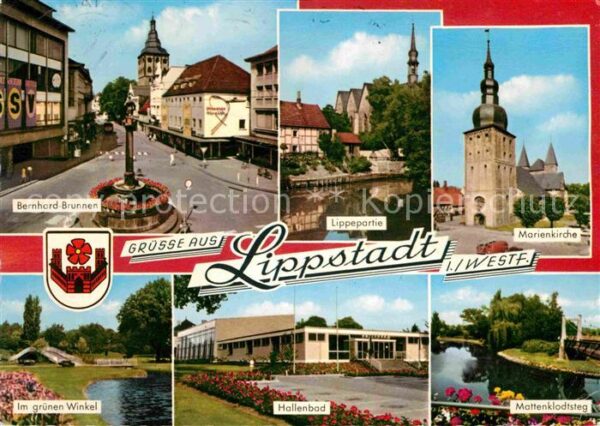 Lippstadt Bernhard Brunnen Lippe Marienkirche Mat
