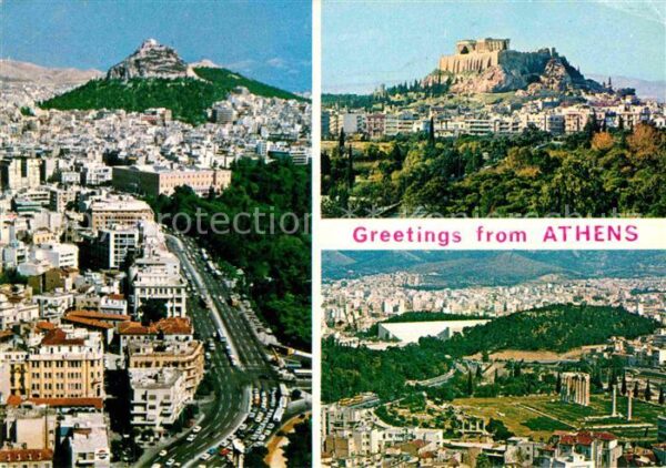 Athen Griechenland Stadtbild mit Akropolis