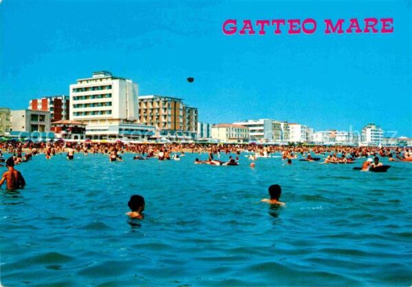Gatteo Mare Alberghi e spiaggia visti dal mare Stra