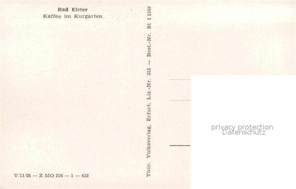 Bad Elster Kaffee Kurgarten – Bild 2