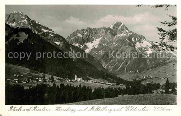 Hirschegg Kleinwalsertal Vorarlberg Mittelberg Widderstein
