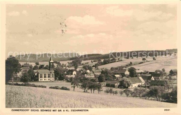 Cunnersdorf Gohrisch Gr. Kl. Zschirnstein