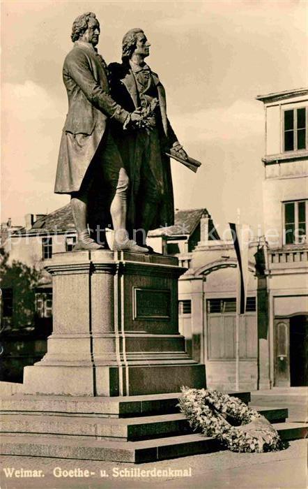 Weimar Thueringen Goethe- Schillerdenkmal