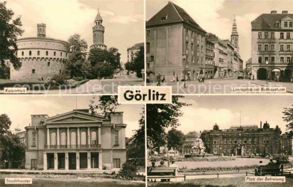 Goerlitz Sachsen Leninplatz Rathausturm Platz der Befrei