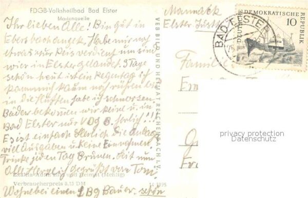 Bad Elster FDGB Volksheilbad Marienquelle – Bild 2
