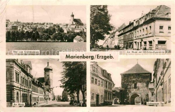 Marienberg Erzgebirge Markt HO-Schnellgaststätte Zschopauer T