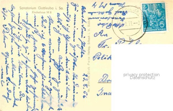 Gottleuba-Berggiesshuebel Bad Sanatorium Kinderhaus M8 – Bild 2
