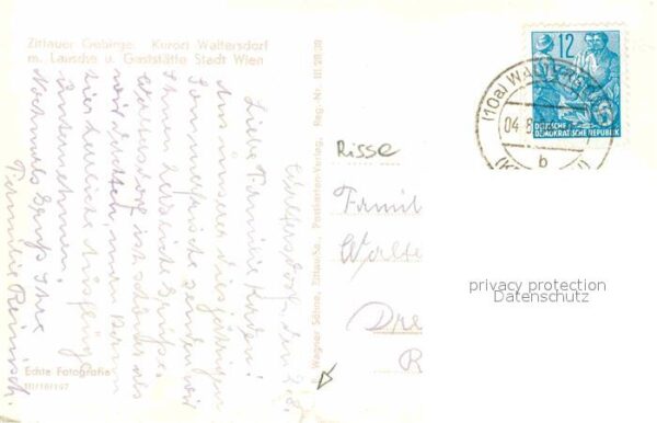 Waltersdorf Zittau Lausche Gaststätte Stadt Wien – Bild 2