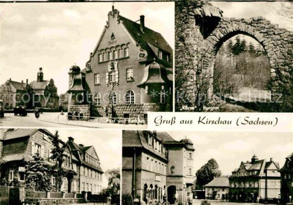 Kirschau Körse Burgtor Post Rathaus Schule