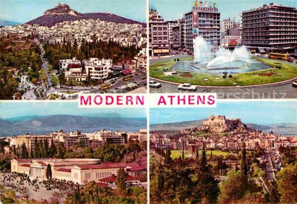 Athen Griechenland Brunnen Stadtansichten