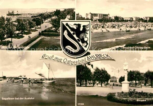 Ahlbeck Ostseebad Bernhard-Göring-Heim Segelboot Seebrück