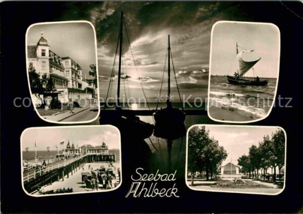 Ahlbeck Ostseebad Segelboot Seebrücke