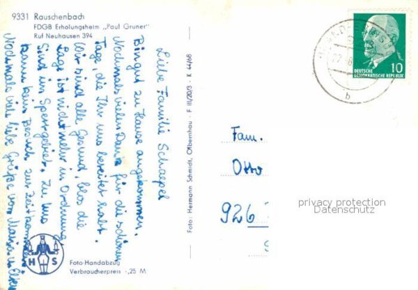 Rauschenbach Neuhausen FDGB Erholungsheim Paul Gruner – Bild 2
